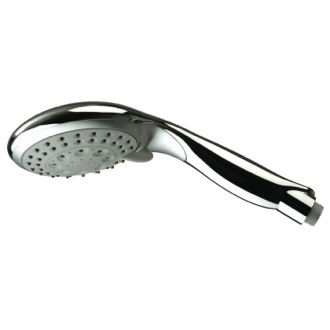 Handheld Showerhead Hydromassage Chrome Hand Shower With Silicone Jets and 5 Functions Remer 318XF